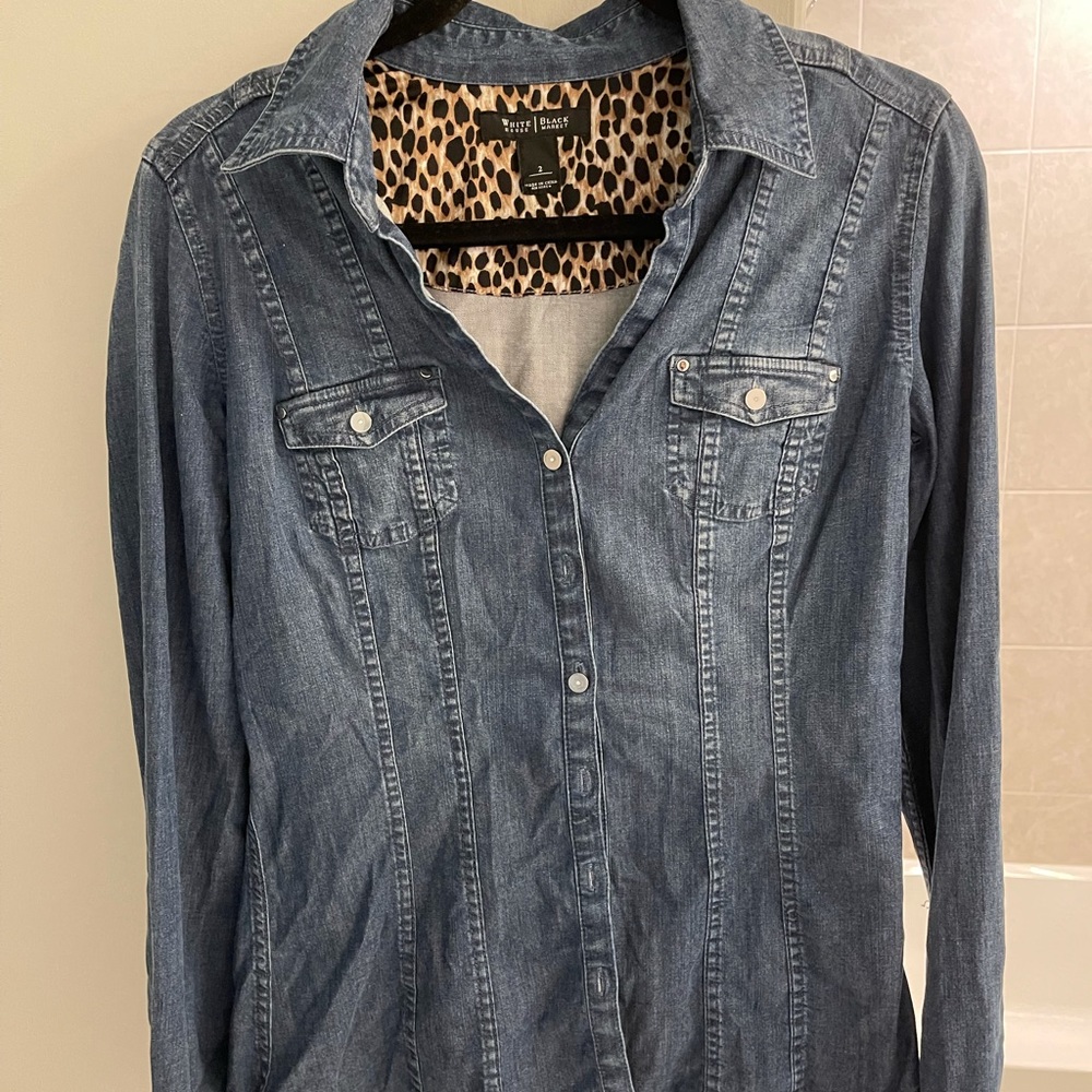 White House Black Market Jean Jacket